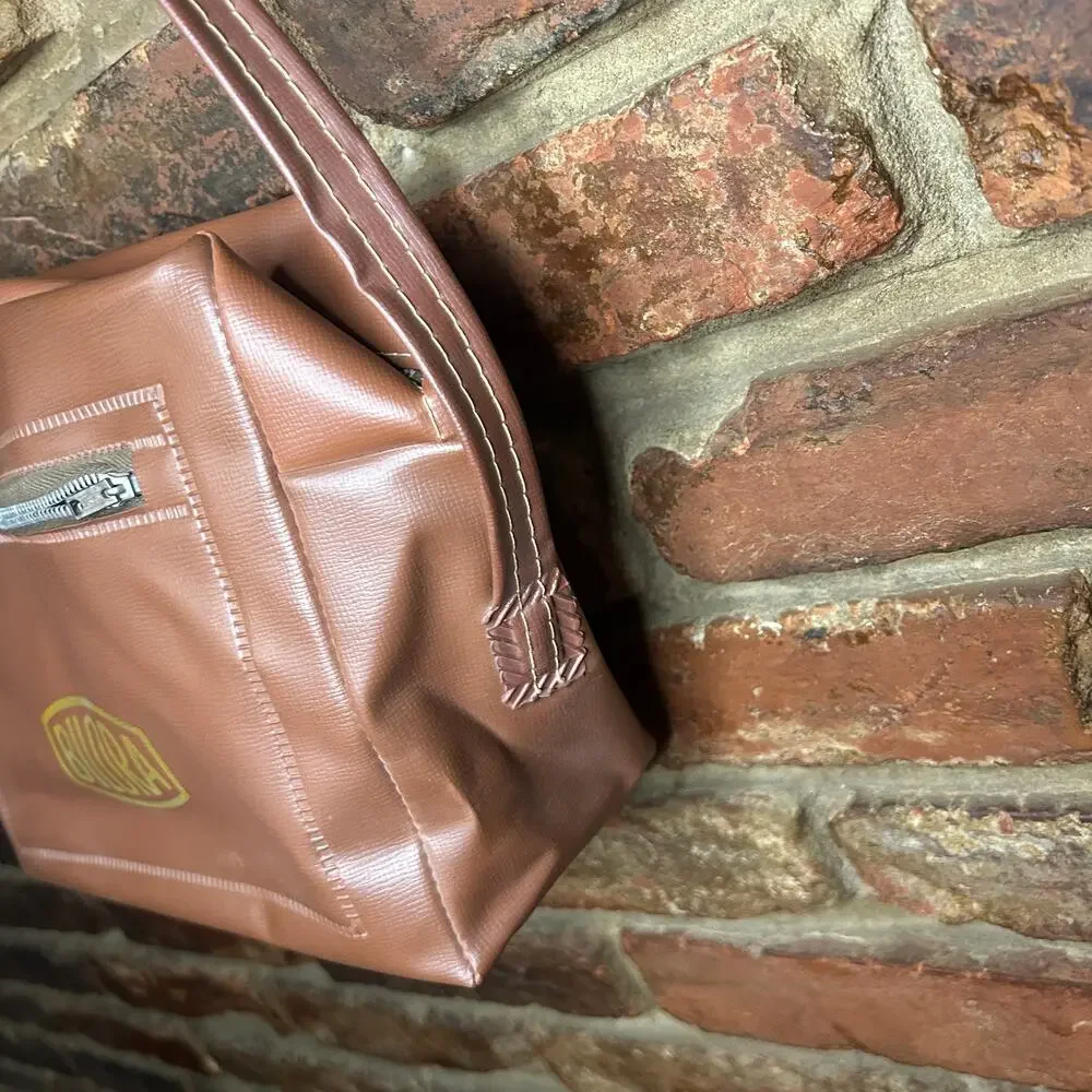 Bilora Vintage Brown Leather Camera Bag Case Tote Shoulder Strap